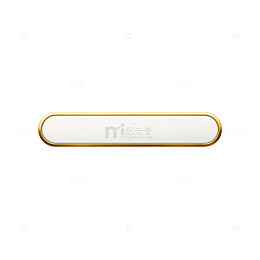 金色简约按钮设计元素