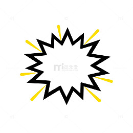 爆炸效果图标设计素材