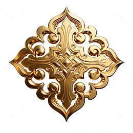 金属质感花纹装饰图案设计素材