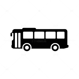 简约风格公交车图标矢量素材
