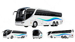 现代风格巴士设计素材