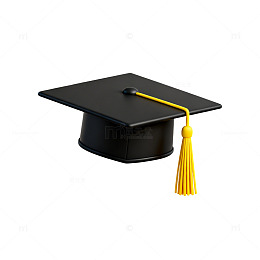 黑色学士帽毕业典礼素材