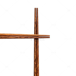 木质十字架简约风格