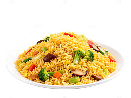美味炒饭蔬菜炒饭快餐美食