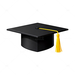 毕业帽图标矢量素材