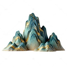 抽象山水艺术装饰图案