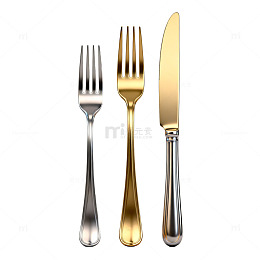 奢华餐具金银刀叉