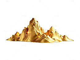 金色山峰艺术雕塑