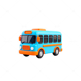 玩具巴士儿童益智玩具车塑料模型