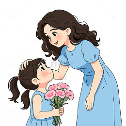 母亲节送花温馨元素