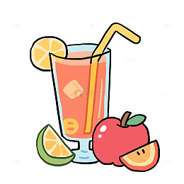 夏季水果和果汁免抠元素