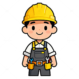卡通建筑工人形象设计素材