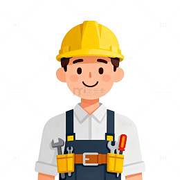 卡通建筑工人形象设计素材