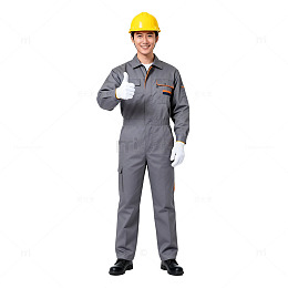 建筑工人工装展示素材