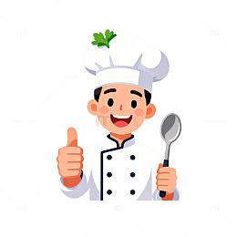 卡通厨师形象设计素材
