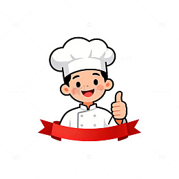 卡通厨师形象设计素材