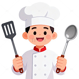 卡通厨师形象设计素材