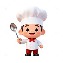 卡通厨师形象设计元素