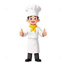 厨师卡通形象展示