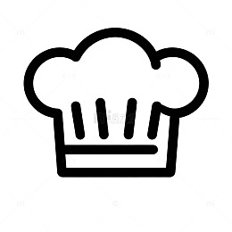 简约厨师帽图标矢量素材