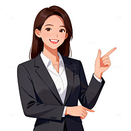 职场女性形象插画设计素材