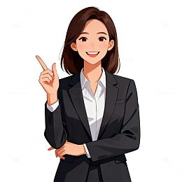 职场女性插画形象