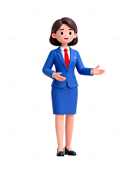 卡通风格职业女性形象设计素材