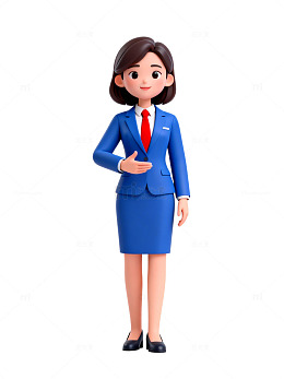 卡通职业女性形象设计素材