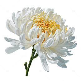 雪白花海中的金色曙光