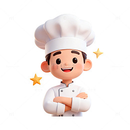卡通厨师形象设计素材