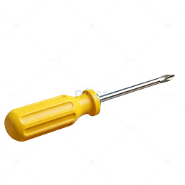 简约风格黄色螺丝刀工具插画