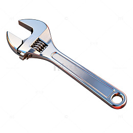 金属活动扳手3D模型