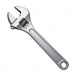 金属活动扳手工具插画