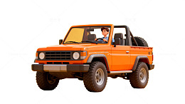 玩具越野车卡通