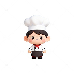 卡通厨师形象设计素材