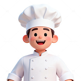 可爱厨师形象设计素材