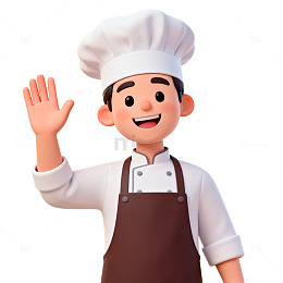 卡通厨师形象设计素材