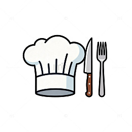 卡通风格餐具插画设计元素