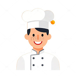 卡通厨师形象设计元素