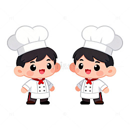 卡通厨师形象设计素材