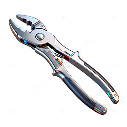 金属钳子工具插画