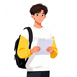 学生插画风格学习场景