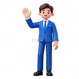 卡通商务男士形象展示