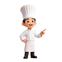 卡通厨师形象设计元素