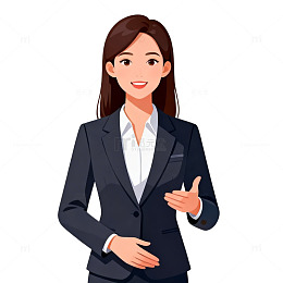 职业女性卡通形象设计图