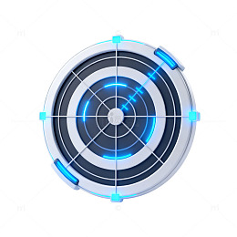 未来科技雷达显示屏幕设计