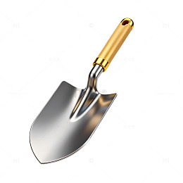 金属质感铲子设计素材