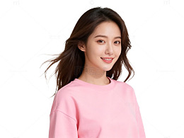 青春活力粉色卫衣写真