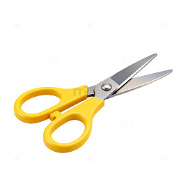 简洁明快的黄色剪刀设计素材