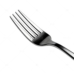 简约黑色餐叉餐具